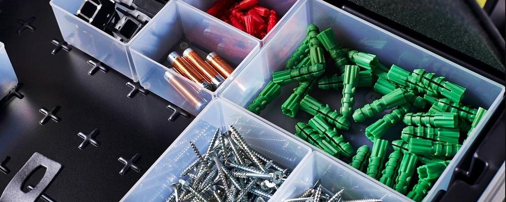 Raaco inzetbakjes voor sorteerdozen